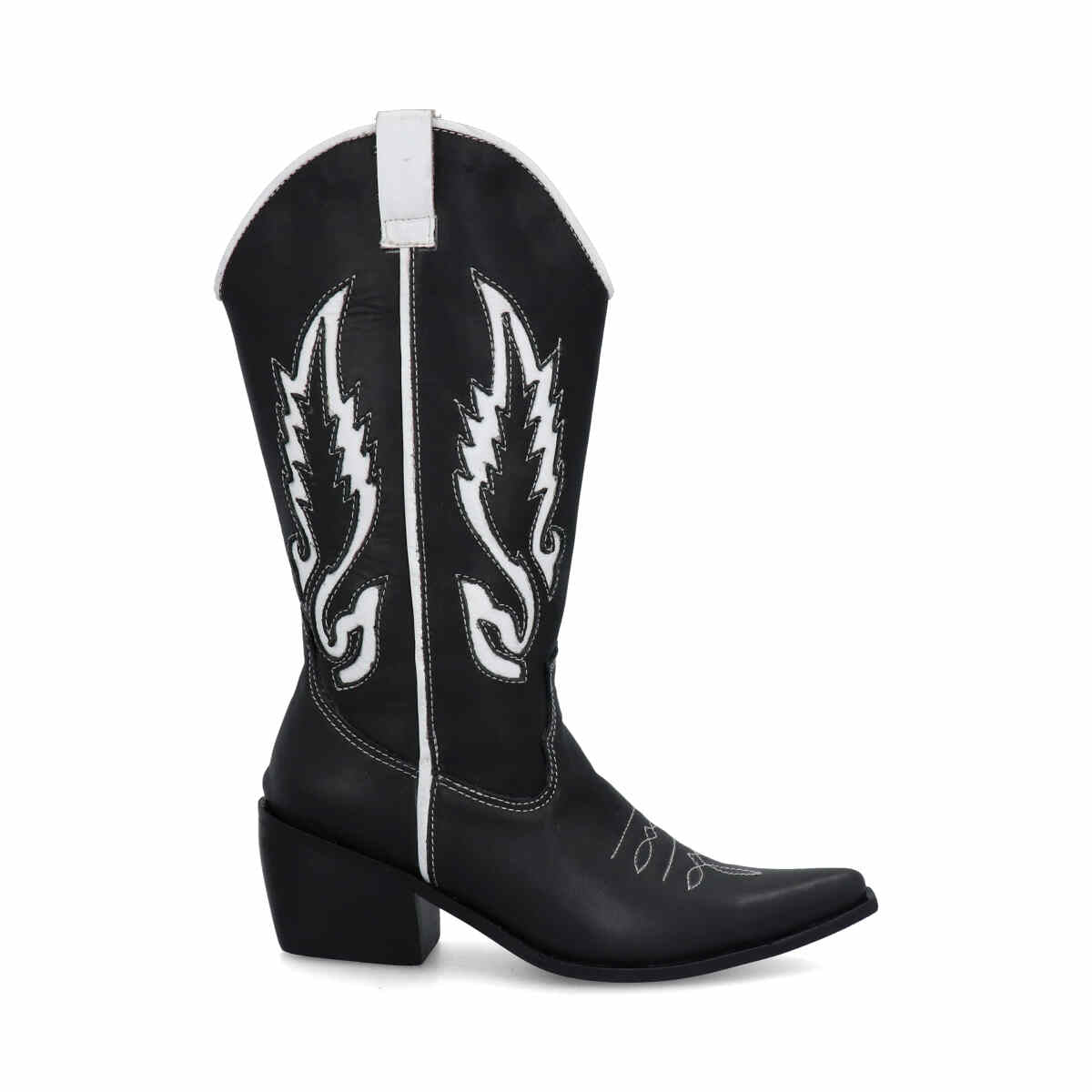 Texana Justine negra y blanco