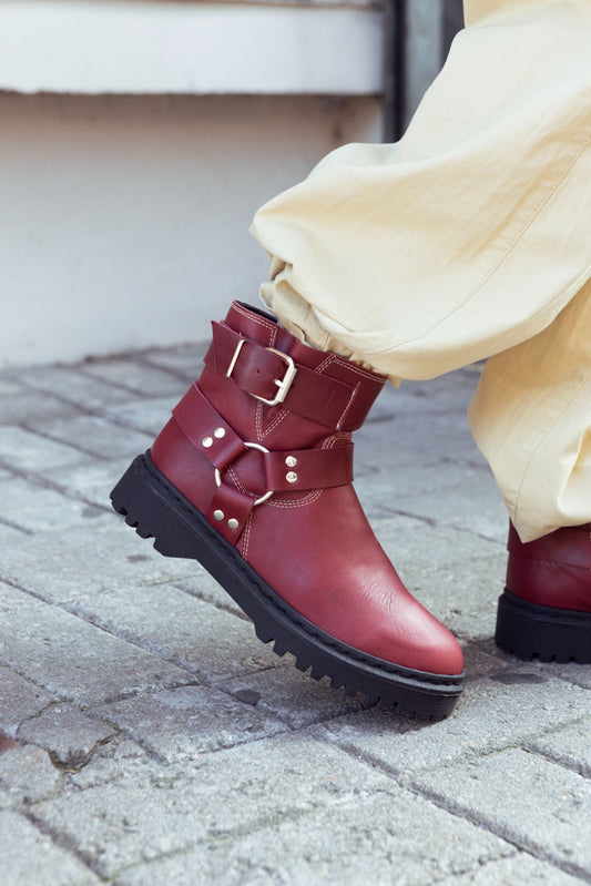 Bota Chicago Bordeaux